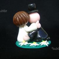 Coppie Di Sposi Di Porcellana Fredda Fatte A Mano