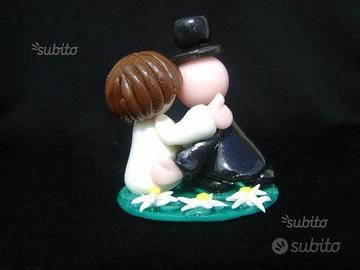 Coppie Di Sposi Di Porcellana Fredda Fatte A Mano