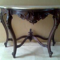 CONSOLE ANTICA CON PIANO IN MARMO