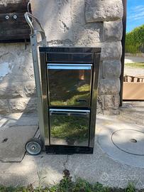 Stufa a legna/ cucina economica inox mondial