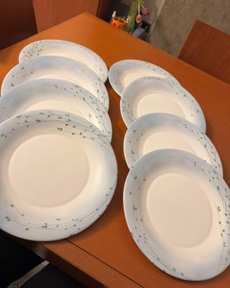 8 piatti piani grandi Rocco bormioli vintage