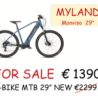 Bicicletta E-Bike nuova MTB Monviso 29"