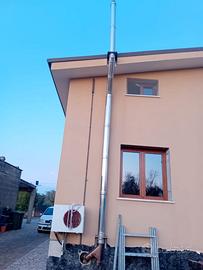 Canna fumaria coibentata acciaio