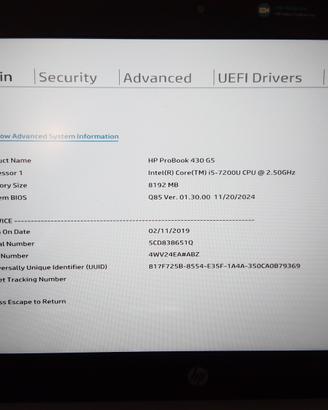 Notebook HP ProBook 430 G5