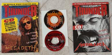 THUNDER RIVISTA HEAVYMETAL N 1 E 2 CON CD ALLEGATI