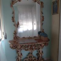 Specchio con mensola antica