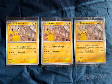 3x Pikachu at the Museum jumbo promo