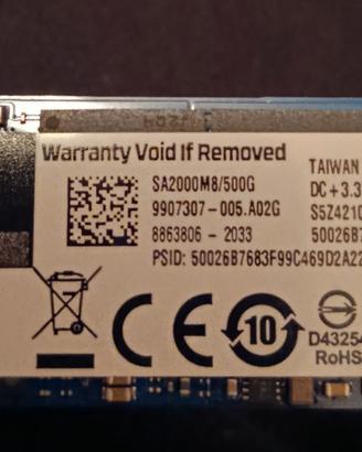 Memoria M.2 Kingston A2000 500gb