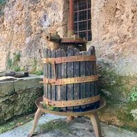 Torchio d’epoca in ghisa completo da restaurare