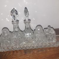 Oliera in cristallo antica