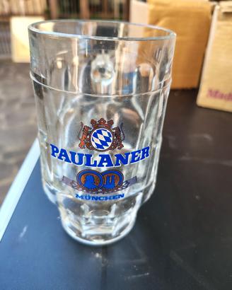 6 BICCHIERI DA BIRRA PAULANER MAI USATI