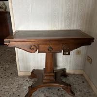 Tavolo consolle vintage a libro stile classico