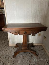 Tavolo consolle vintage a libro stile classico