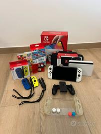 Nintendo Switch OLED + 2° Joy-Con + Giochi + Acc.