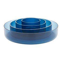 Set 4 ciotole IKEA in vetro varie misure