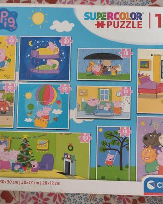 Puzzle Supercolor 10 in 1 di Clementoni