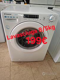 lavasciuga candy 8/5kg 1400 giri di centrifuga 