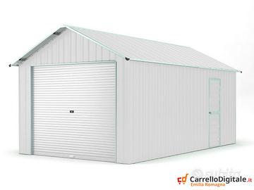 Capanno container box 360x762cm serranda bianco