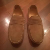 Mocassini per uomo 43 pelle scamosciata marrone