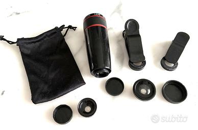 Set di obiettivi per fotocamere di telefoni