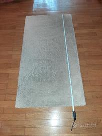 Tappeto (con rete antiscivolo) bianco sporco