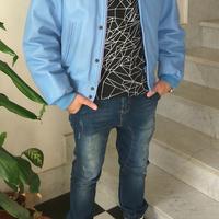 Giubbotto in vera pelle stile Streetwear