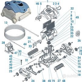 ricambi usati robot piscina SharkVac XL
