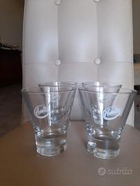 set 4 bicchieri succo di frutta