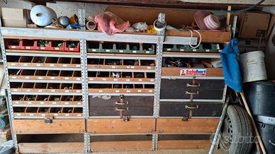 scaffalatura per furgone 