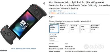 switch Hori Split Pad PRO