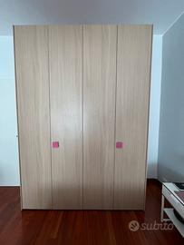 Armadio 4 ante, beige chiaro