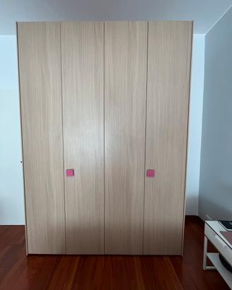 Armadio 4 ante, beige chiaro