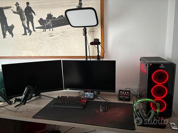 PC FISSO DA GAMING/STREAMING CON ACCESSORI