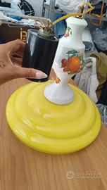 lampadario ceramica e vetro