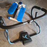 Lotto attrezzi palestra stepper trainer addominali