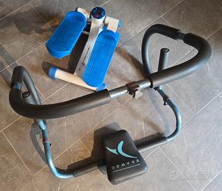 Lotto attrezzi palestra stepper trainer addominali