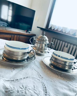 Servizio da the vintage Ankap Echt Porzellan