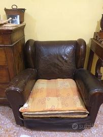 Poltrona in pelle vintage