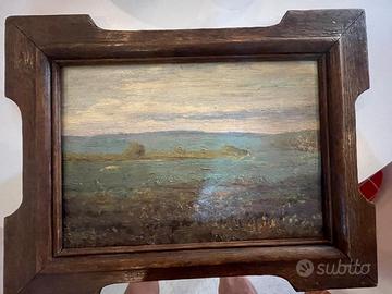 Antico dipinto ad olio 900