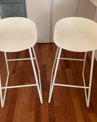Sgabelli da bar design bianchi nuovi