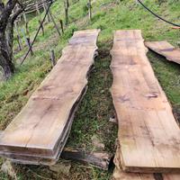 Tavole in legno di castagno