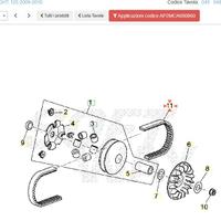 Cinghia variatore Aprilia Scarabeo IE Light 125 AP