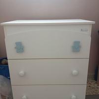 Fasciatoio cassettiera bambini