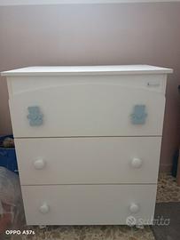 Fasciatoio cassettiera bambini