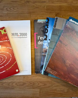 Lotto riviste e libri di architettura e design