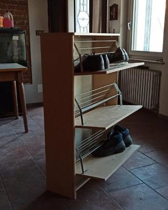Scarpiera in legno (fino a 18 paia di scarpe)