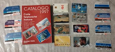 carte telefoniche+catalogo+cards calcio 2000