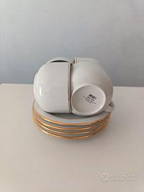 Set di tazze da tè con piattino coordinato