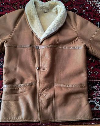 Montone shearling uomo taglia 50