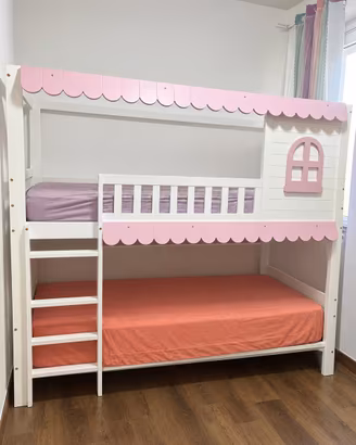 Letto a castello - stile casetta